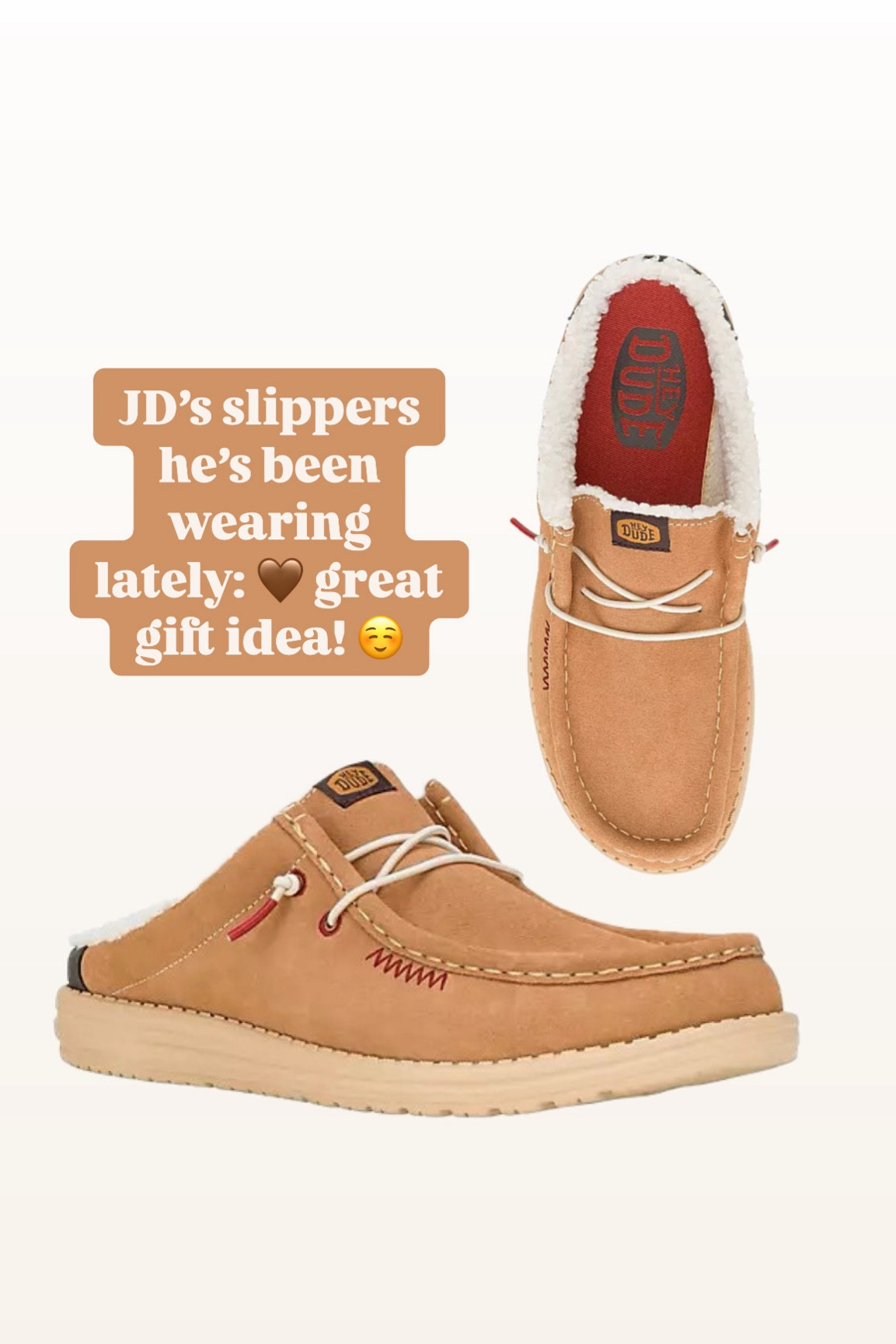 Jds slippers he’s been wearing a ton lately! They’re a great gift idea & under $100☺️👏🏼✨ love hey dudes! 

For him / men / shoes / dsw / rack room shoes / Christmas gift / Holley Gabrielle 

#LTKFindsUnder100 #LTKHoliday #LTKShoeCrush