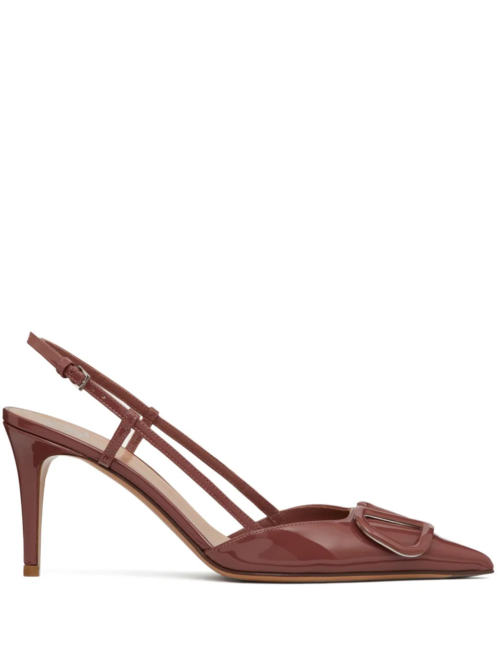 VLogo Signature 80mm slingback pumps | Farfetch Global