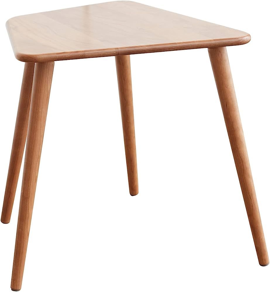 Fancyarn Geometric Coffee Table, 100% Solid Cherry Wood Chic End Table w/Harmless Wood Finishing,... | Amazon (US)