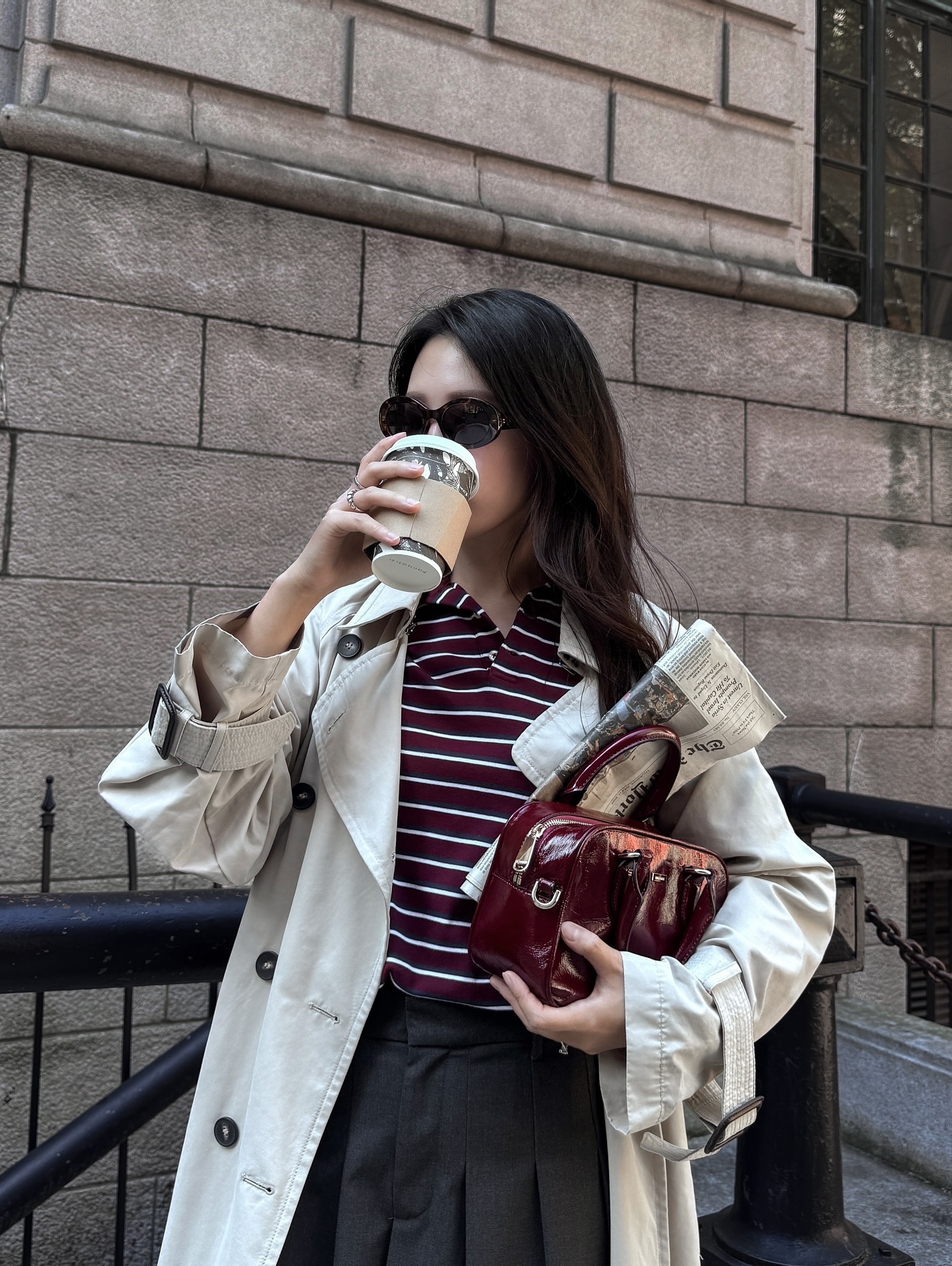 In my deep red era🥀 @brahmin 

#inbrahmin #brahminhandbags 
.
.
.
American influencer | aesthetic fall outfit | NYC street style | fall style | fall fashion | outfit of the day | Pinterest aesthetics | outfit inspo | Pinterest inspired outfit | minimal chic | effortless outfit | Chic street style | street style | NYC style | outfit inspiration | fall aesthetic | neutral outfit | city girl style | trendy layers | NYC influencer | cool girl aesthetic | atlanta influencer | elevated basics | blazer outfit | moody aesthetics | minimal style | minimal street style | effortless chic | effortlessly chic | classy street style | New Yorker style | burgundy bag | cherry red bag | fall bag | trench coat outfit | loafers outfit | boat shoes outfit