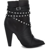 Aldo Kedaella leather heeled ankle boots, Women's, Size: EUR 37 / 4 UK WOMEN, Black leather | Selfridges