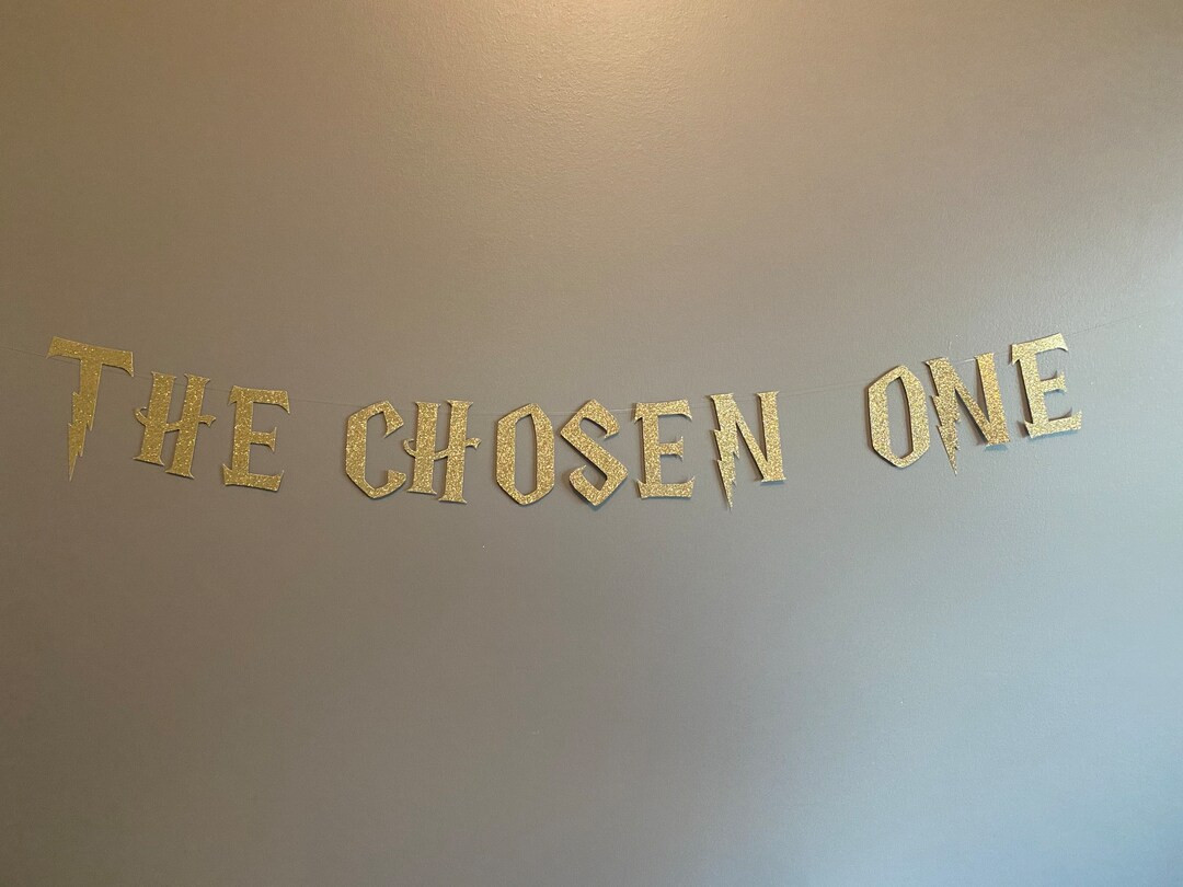 The Chosen One Banner, The Chosen One, Wizard party, Wizard Engagement, Wizard 1st Birthday, Wiza... | Etsy (US)