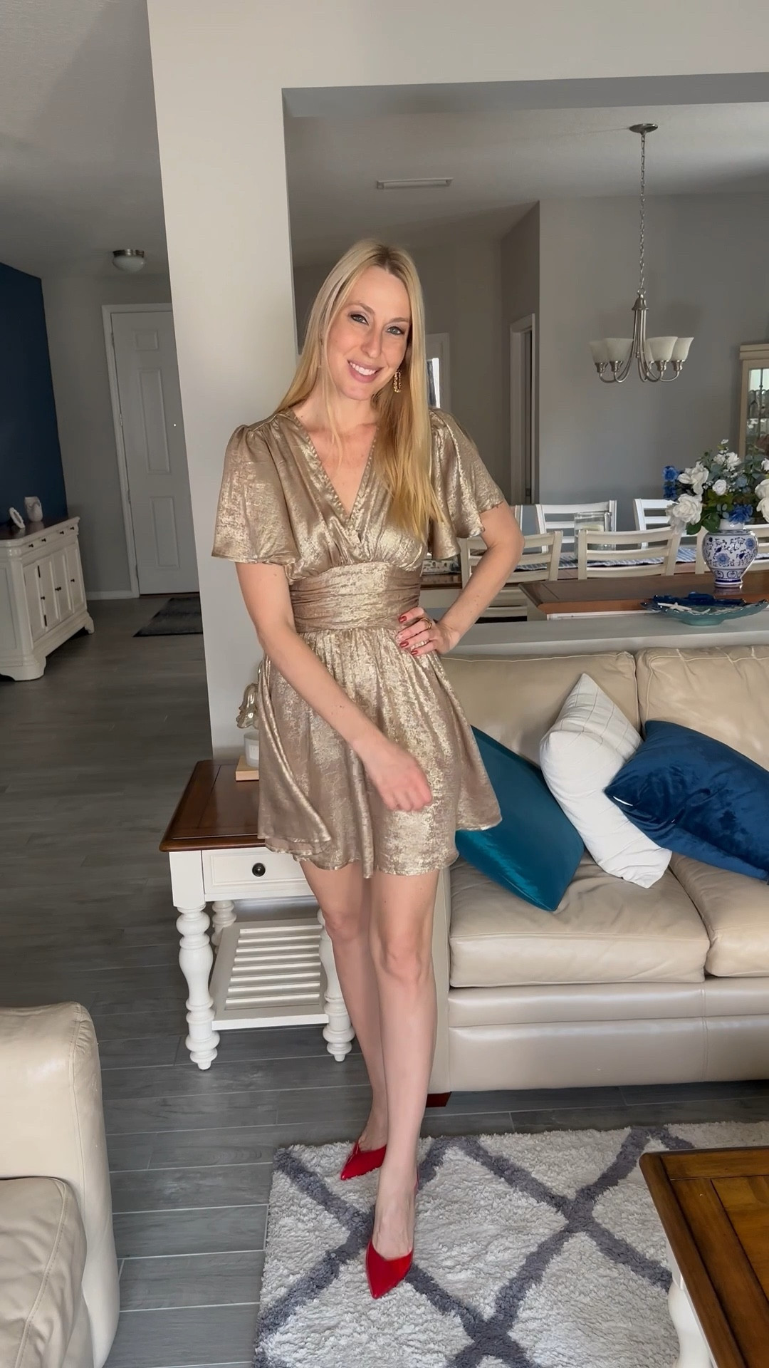 Sparkling into the new year with this cute dress
🤍 it is a bold piece to wear to all your favorite outings
🤍it does have stretch in all the right places 
🤍 fits true to size, wearing size small and I am 5’10”

#LTKTall #LTKFindsUnder50 #LTKFindsUnder100