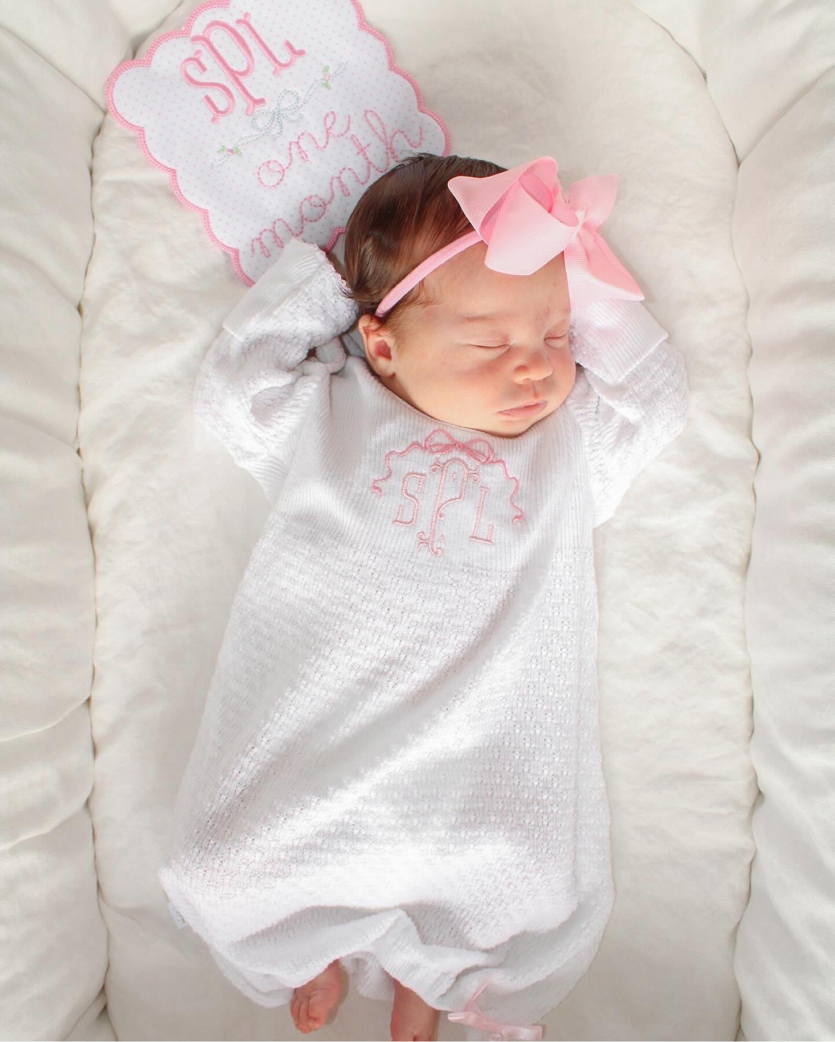 Paty newborn gown / hospital baby girl / going home outfit

#LTKbaby