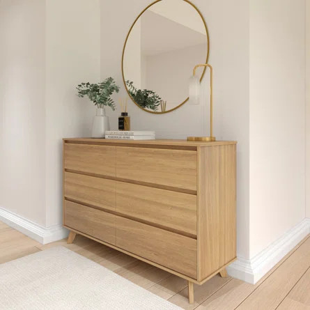 Viv + Rae Brubaker 6 Drawer 52" W Solid Wood Double Dresser | Wayfair | Wayfair North America