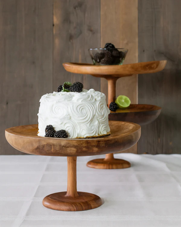 Wood Cake Stand | TerraKlay