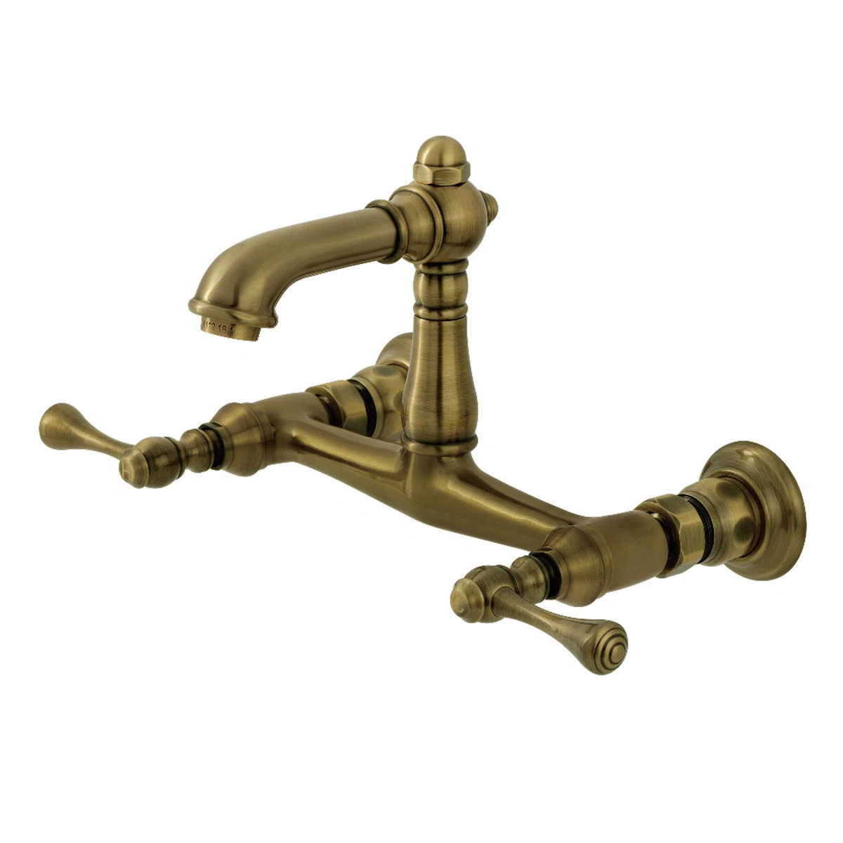 Kingston Brass English Country Two-Handle 2-Hole Wall Mount Bathroom Faucet | Wayfair | Wayfair North America