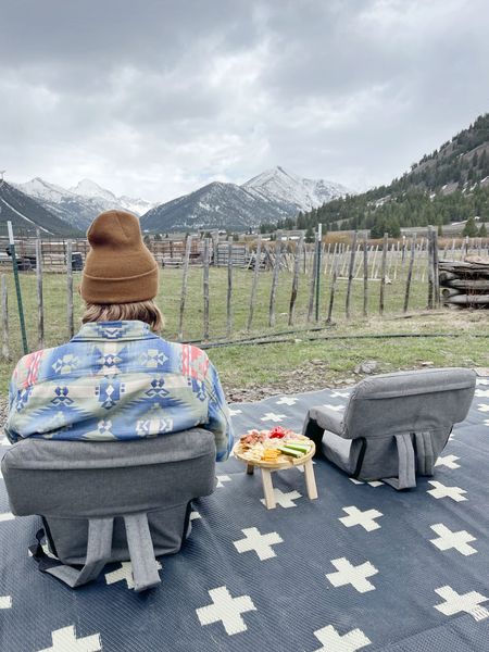 O U T D O O R S \ some of my favorite camping finds: rug, chairs and mini picnic table👌🏻🏔️

Amazon 
Home 
Outdoor 

#LTKSeasonal #LTKhome #LTKunder50