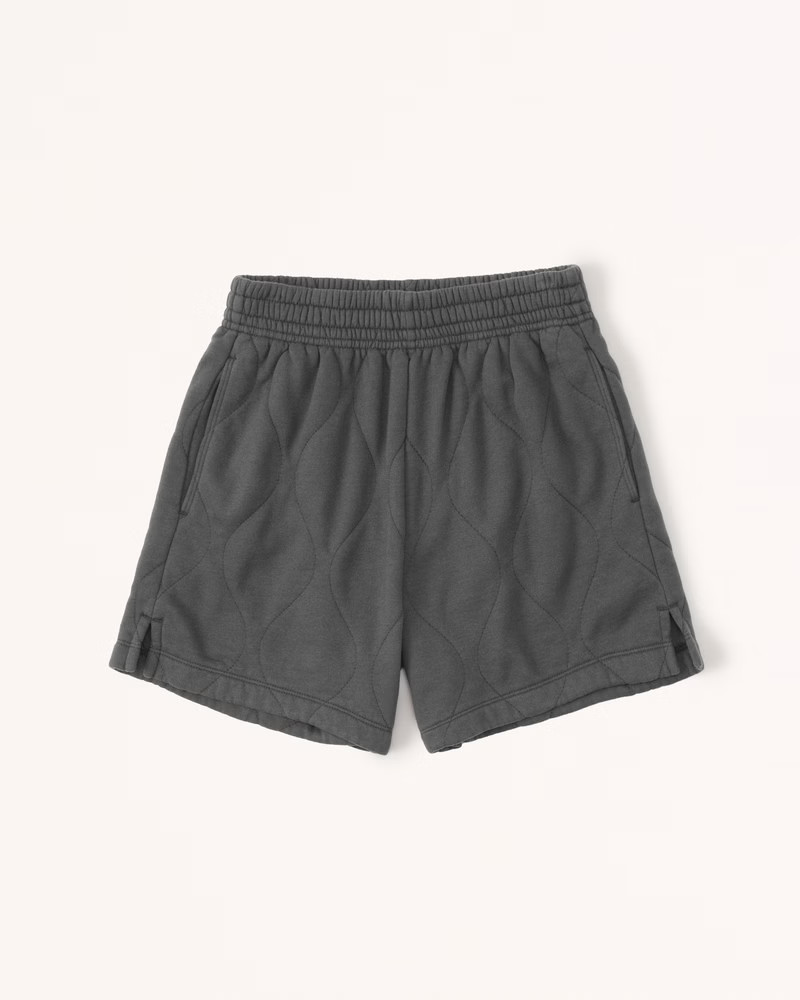 High Rise Quilted Shorts | Abercrombie & Fitch (US)