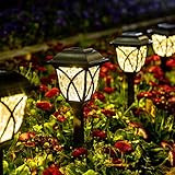 GIGALUMI Solar Lights Outdoor Waterproof, 6 Pack LED Solar Garden Lights, Solar Lights for Outsid... | Amazon (US)