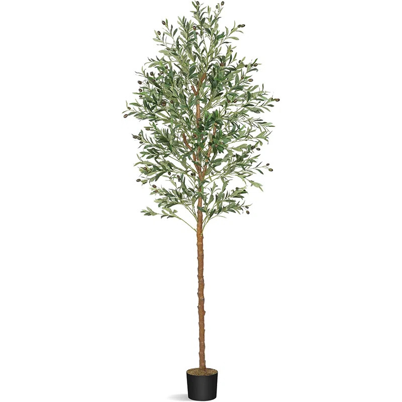 Primrue 83'' Faux Olive Tree Tree in Pot & Reviews | Wayfair | Wayfair North America