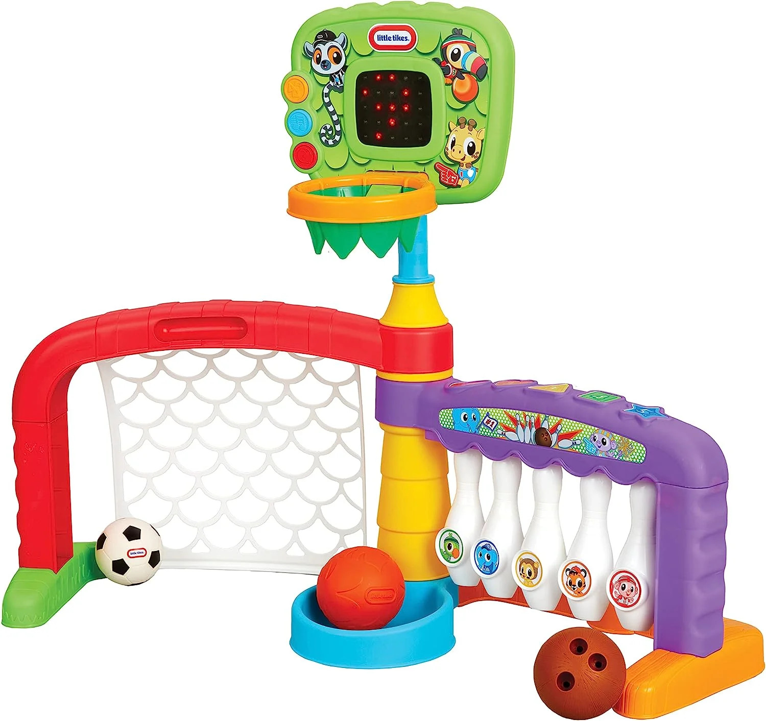 Little Tikes 3 in 1 Sports Zone - Basketball, Soccer Bowling for Toddlers | Walmart (US)