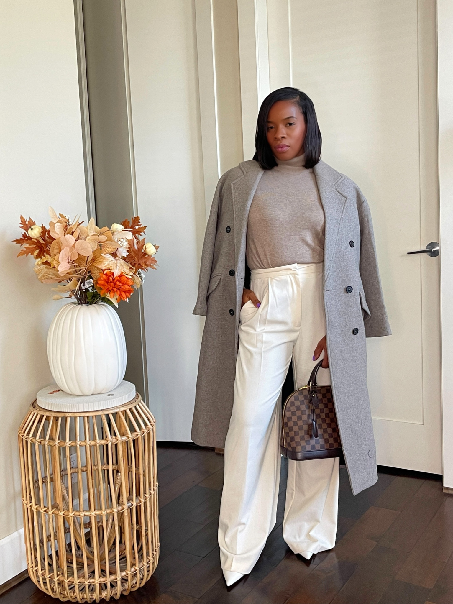 Neutrals. And I love this turtleneck for layering. 

#LTKworkwear #LTKSeasonal #LTKover40