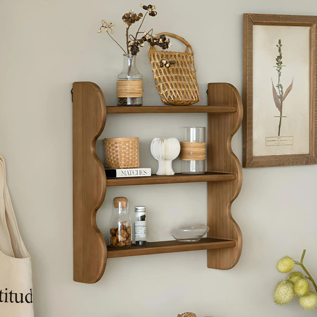 Vintage Solid Wood Wall-Mounted Shelf | Wayfair North America