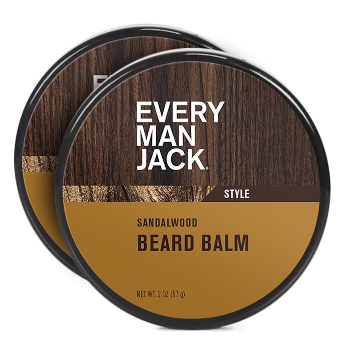 Every Man Jack Sandalwood Beard Balm - Moisturize, Strengthen And Style Your Beard w/Medium Hold ... | Amazon (US)