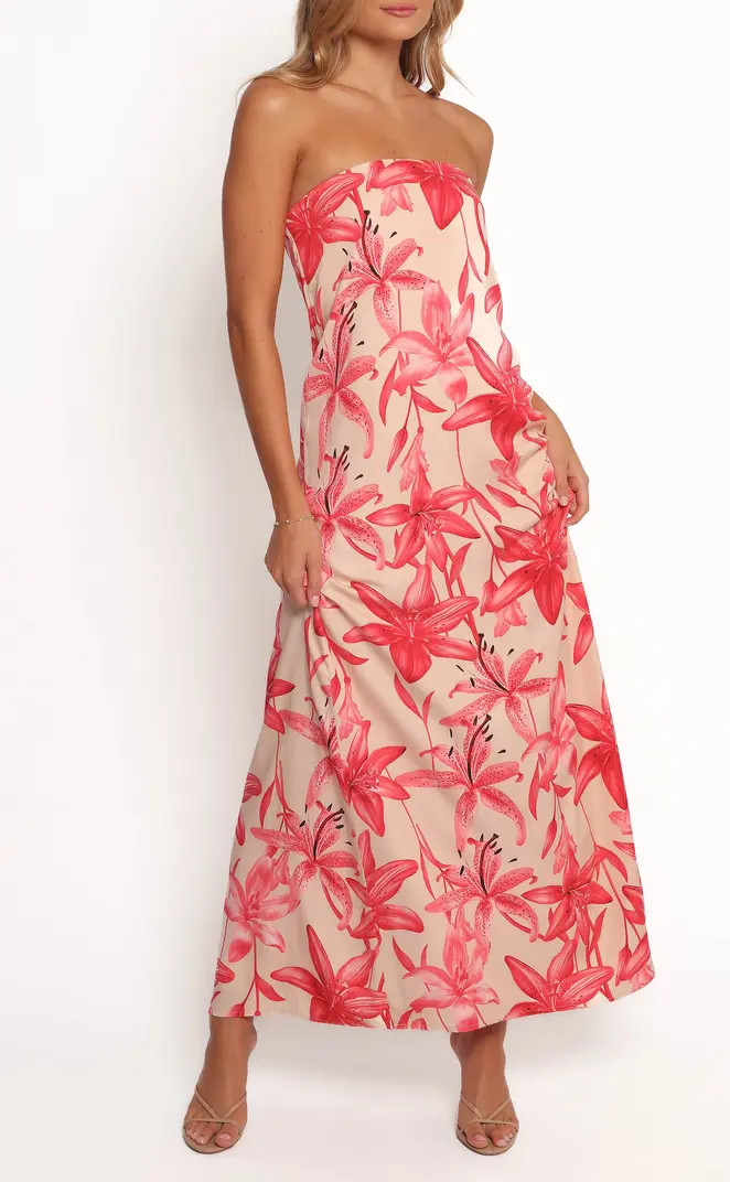 Lani Floral Strapless Maxi Dress | Nordstrom