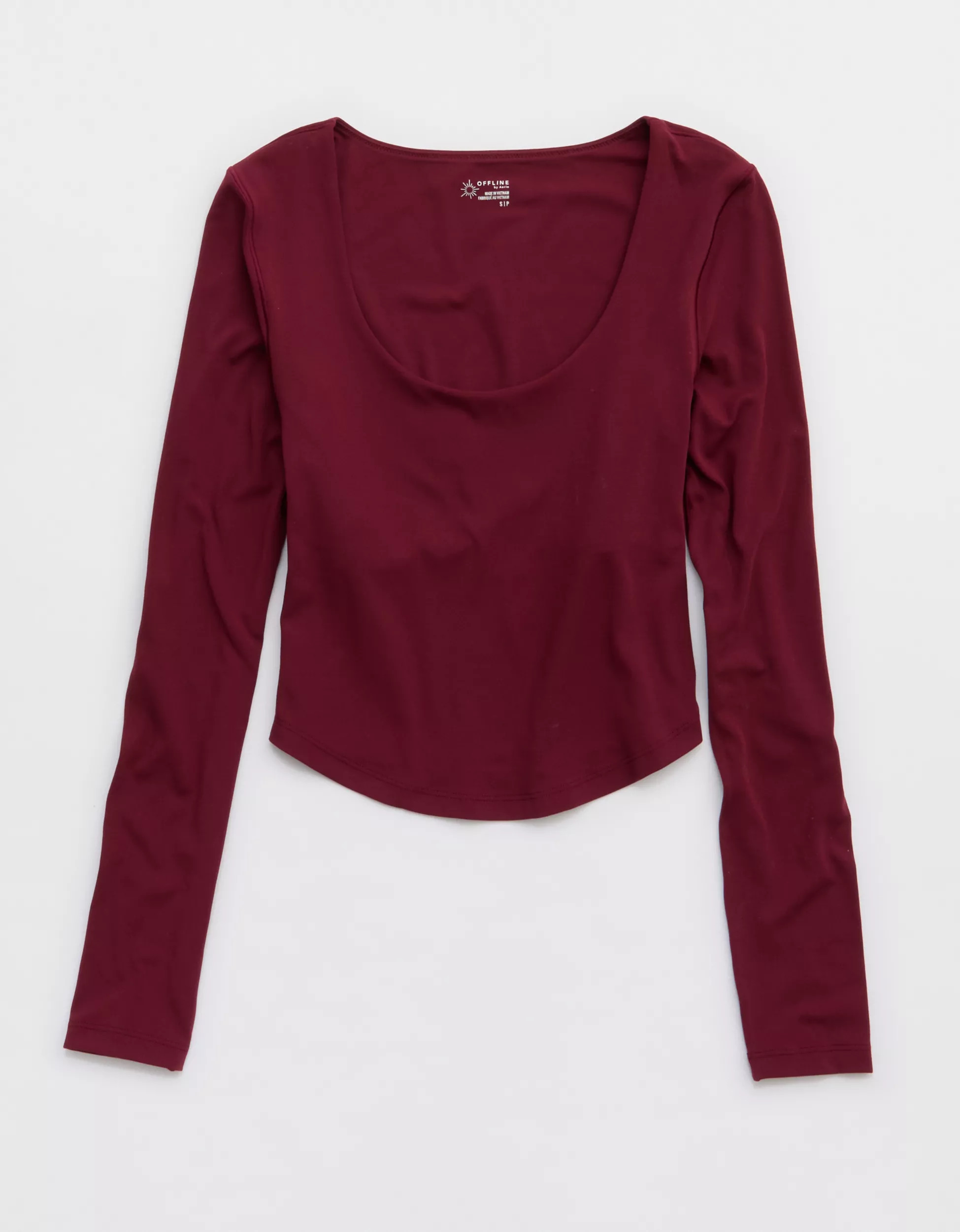 OFFLINE By Aerie Real Me Long Sleeve Scoop T-Shirt | American Eagle Outfitters (US & CA)