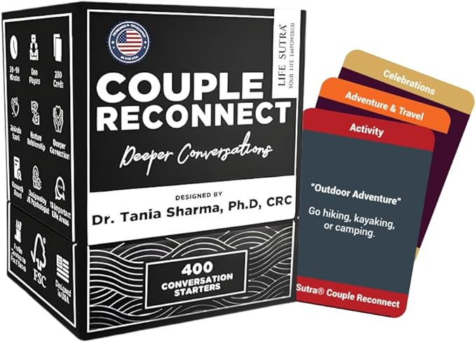 Life Sutra Couple Reconnect Card Game – 400 Conversation Cards to Build Trust, Deepen Bond & St... | Amazon (US)