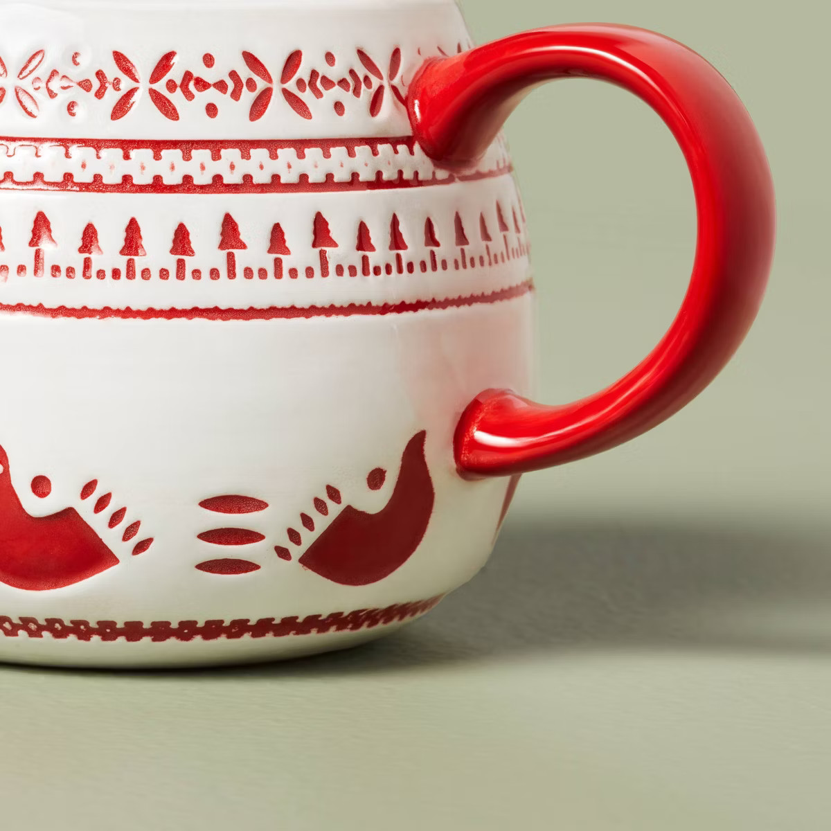 14oz Nordic Christmas Fair Isle Stoneware Mugs - Hearth & Hand™ with Magnolia | Target