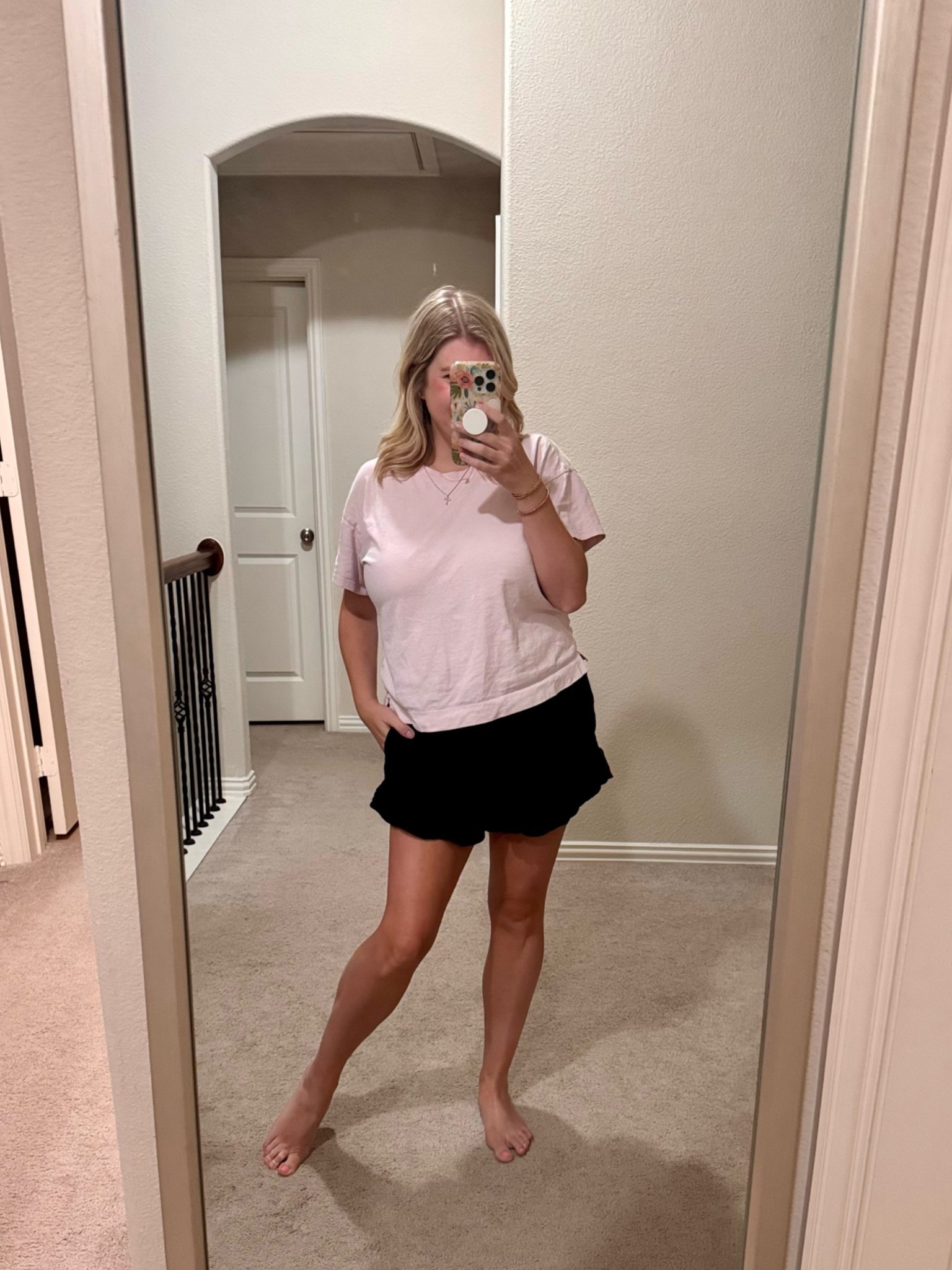 I will be living in these shorts this summer!
Sizing:
Medium tee
Medium shorts

ruffle shorts. Abercrombie shorts. linen shorts. basic tee. favorite tee. Old Navy. mom outfit. bump friendly. bump outfit. ootd. casual outfit. SAHM outfit. @abercrombie

#LTKootd #LTKmomlife #LTKBump