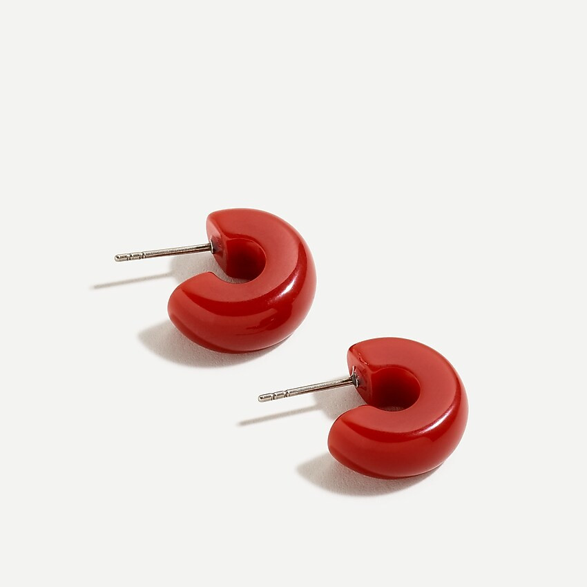 Mini hard candy acetate hoops | J. Crew US