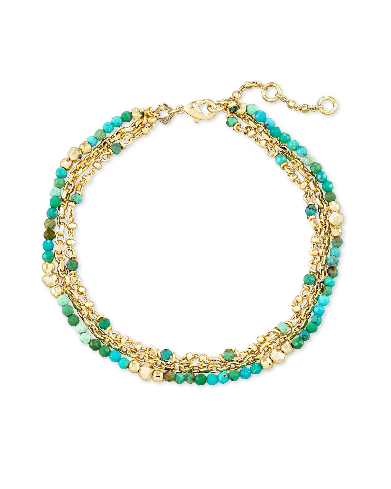 Scarlet Gold Chain Bracelet in Turquoise | Kendra Scott