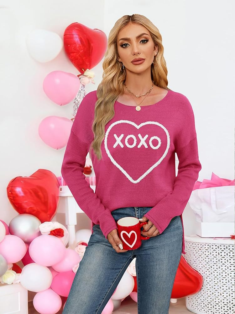 Women Merry Christmas Sweater Long Sleeve Xmas Knitted Top Funny Holiday Graphic Pullover Tops 20... | Amazon (US)