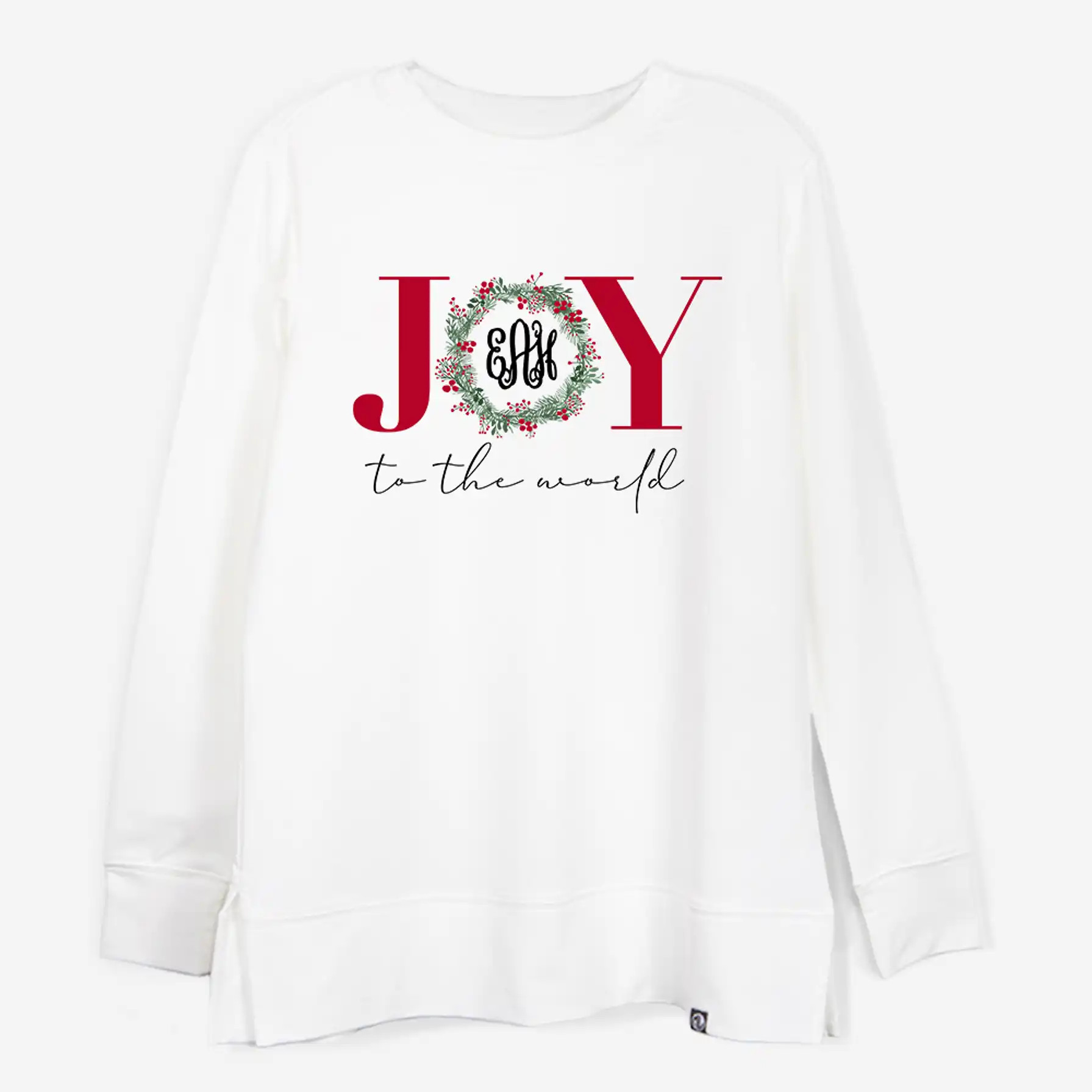 Personalized Joy to the World Crewneck Sweatshirt | Marleylilly
