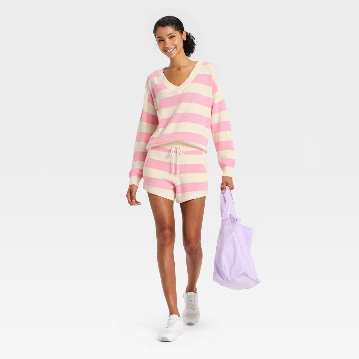 Women's Striped Sweater Shorts - JoyLab™ | Target