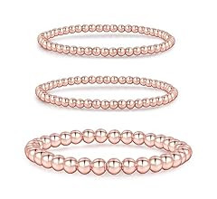 MOROTOLE 5PCS 14K Gold Plated Bracelets Set for Women Men Adjustable Hypoallergenic Stackable Str... | Amazon (US)