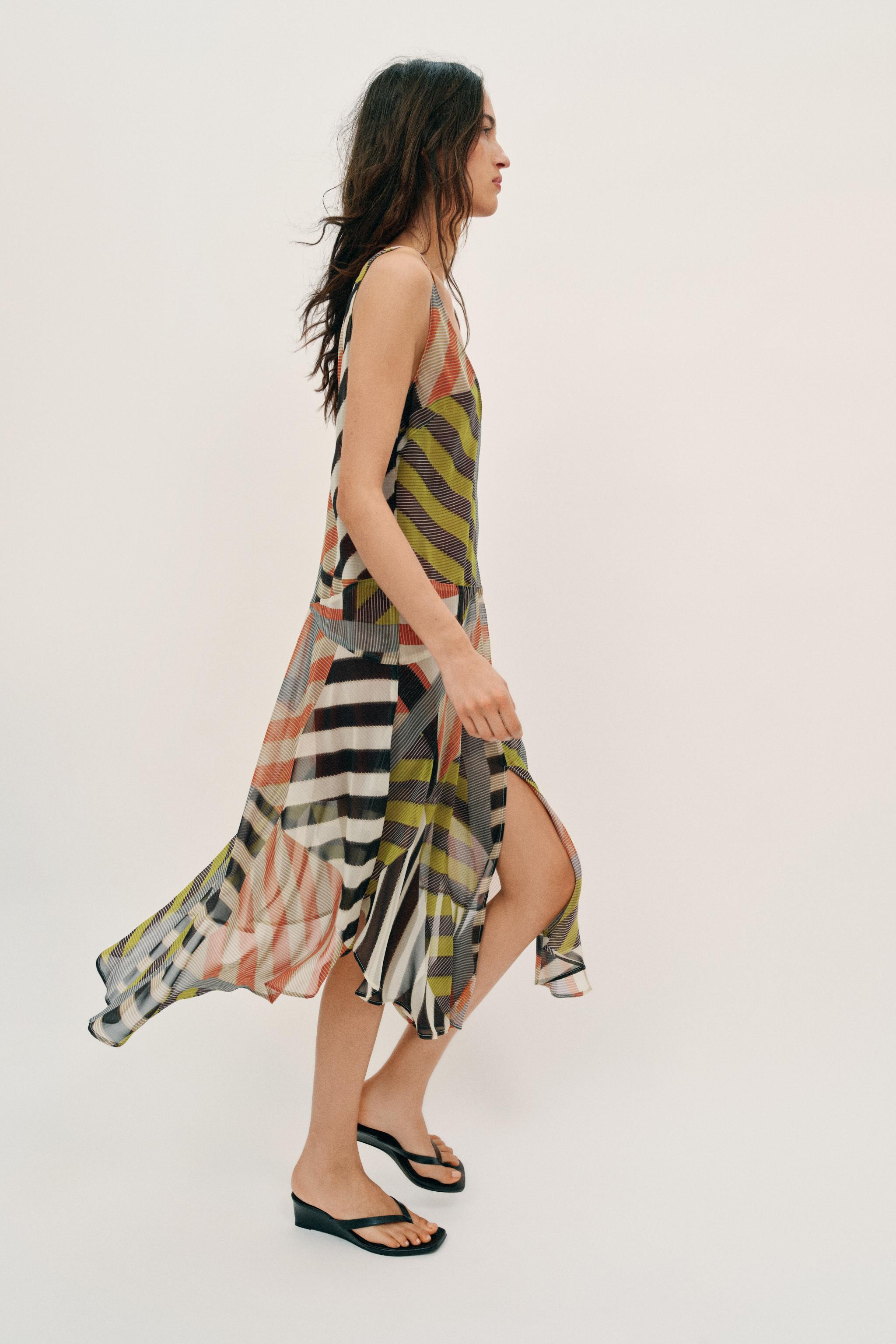 PATCHWORK PRINT DRESS | Zara US