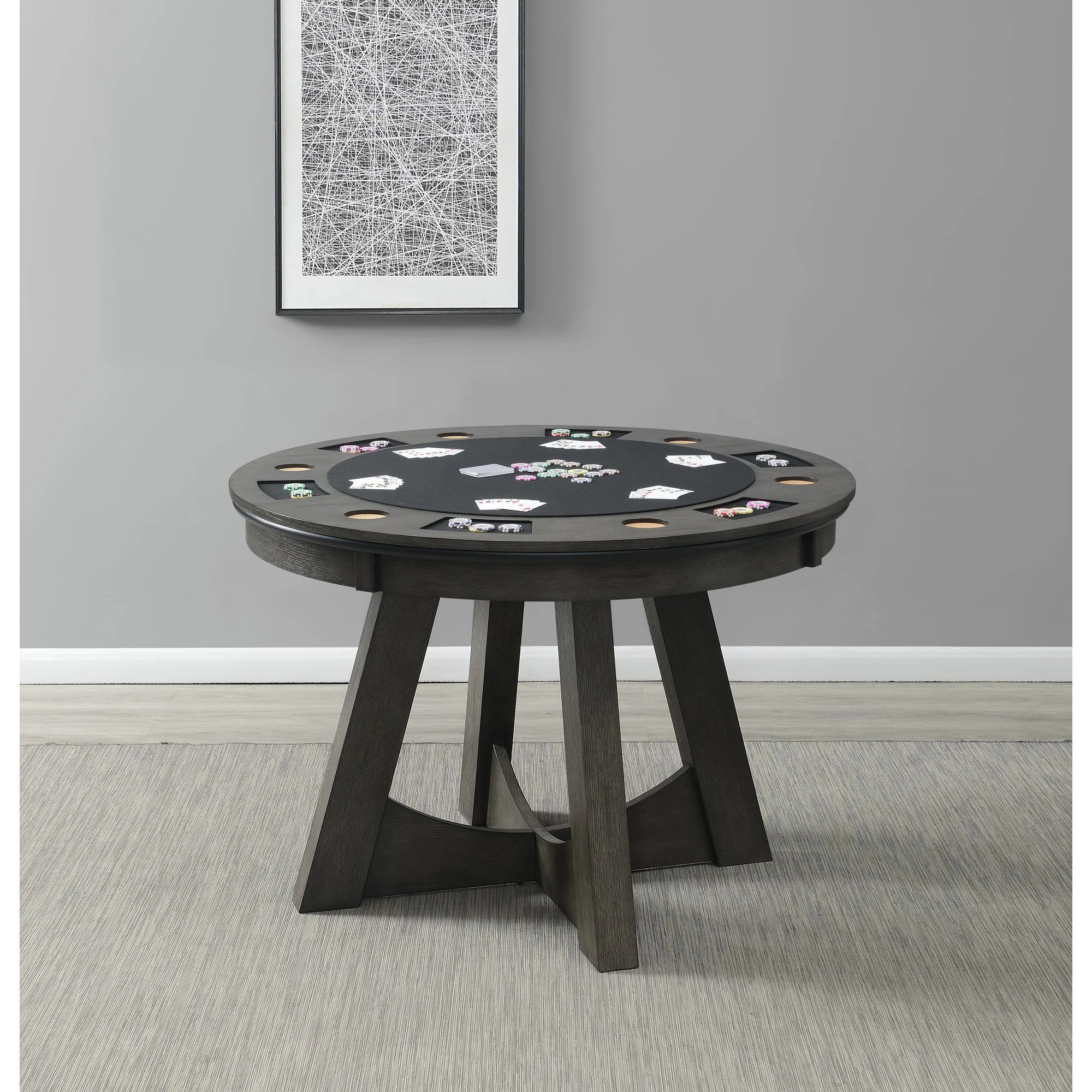 Powersville Arlmont & Co. 48'' 4 - Player Foldable Poker Table | Wayfair North America