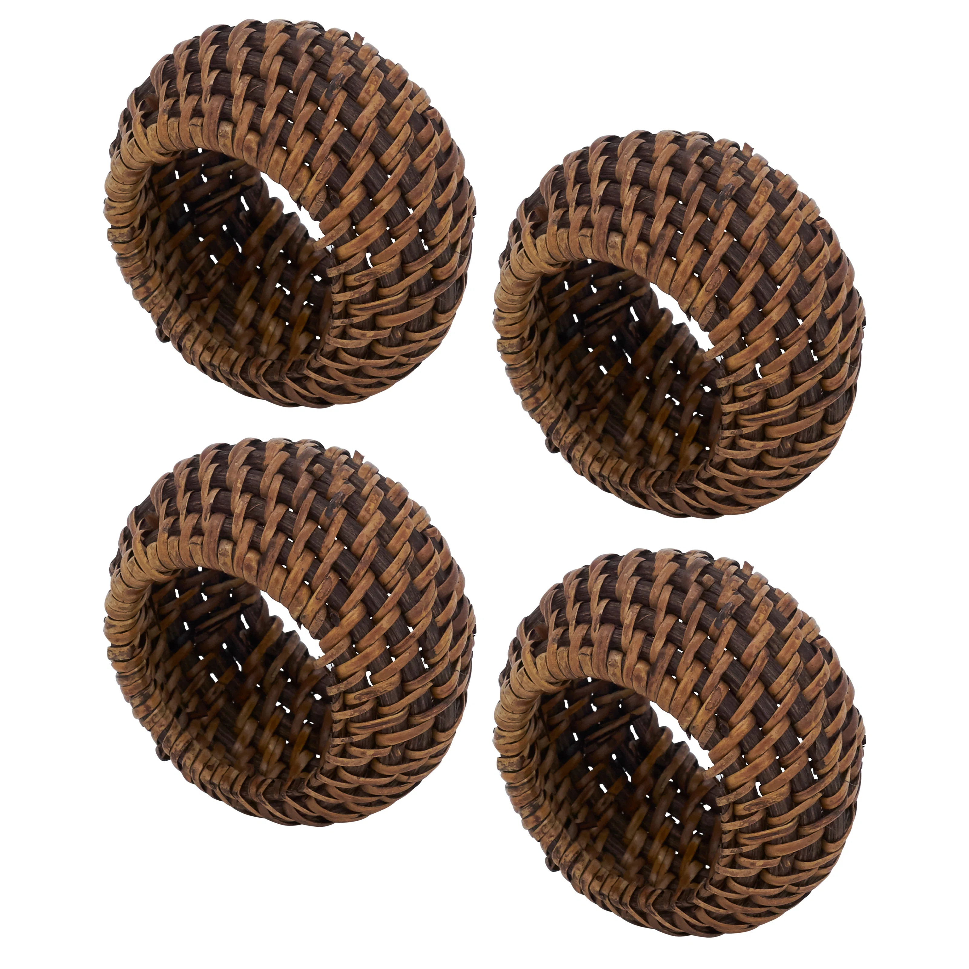 Avignon Collection Rattan Napkin Ring (Set of 4) | Wayfair North America