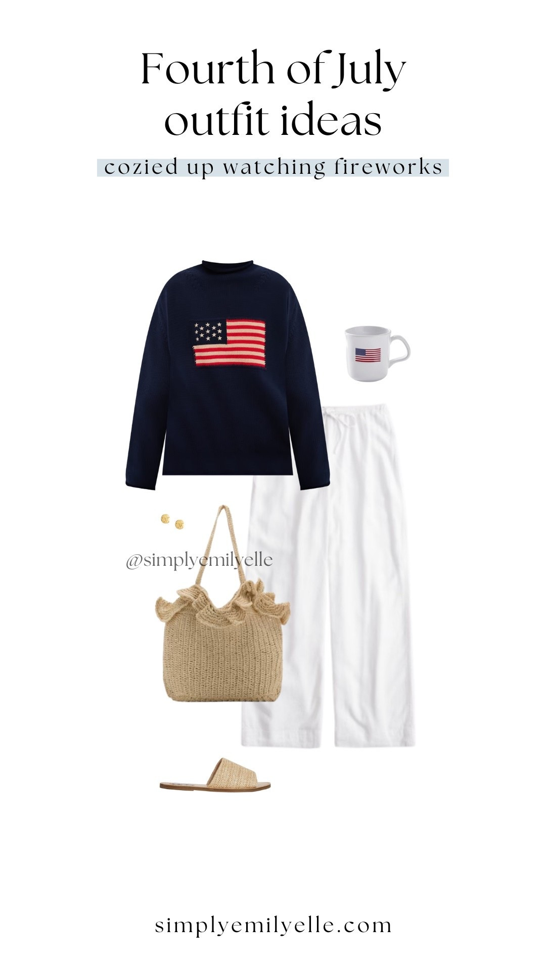 Fourth of July outfit, Fourth of July outfits, Fourth of July outfit idea, casual summer outfit idea, bbq outfit idea, summer bbq outfit idea, coastal outfit ideas, coastal grandmother, American flag sweater, red white and blue outfit

#LTKStyleTip #LTKFindsUnder50 #LTKSummerEdit