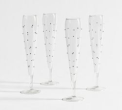 Confetti Celebration Flutes - Set of 4 | Pottery Barn (US)