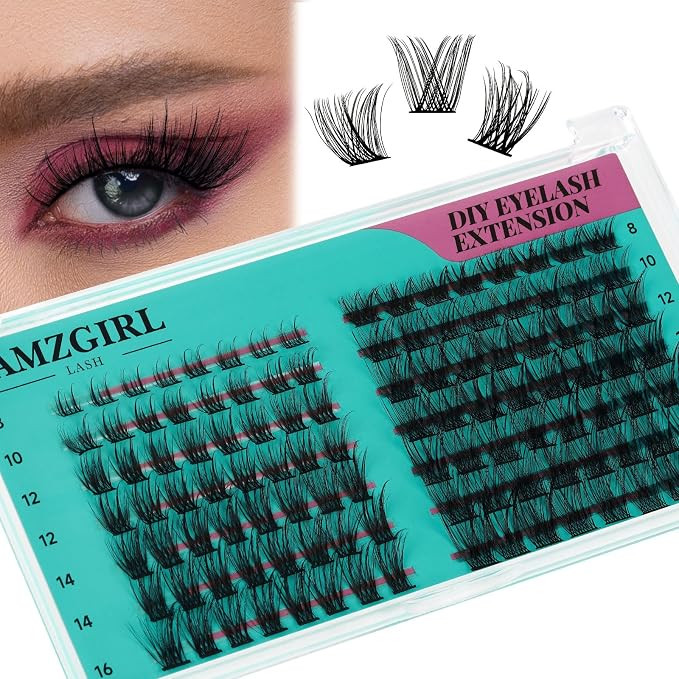 Lash Clusters Diy Eyelash Extensions Individual Lashes Cluster Wispy D Curl Eyelashes Extension C... | Amazon (US)