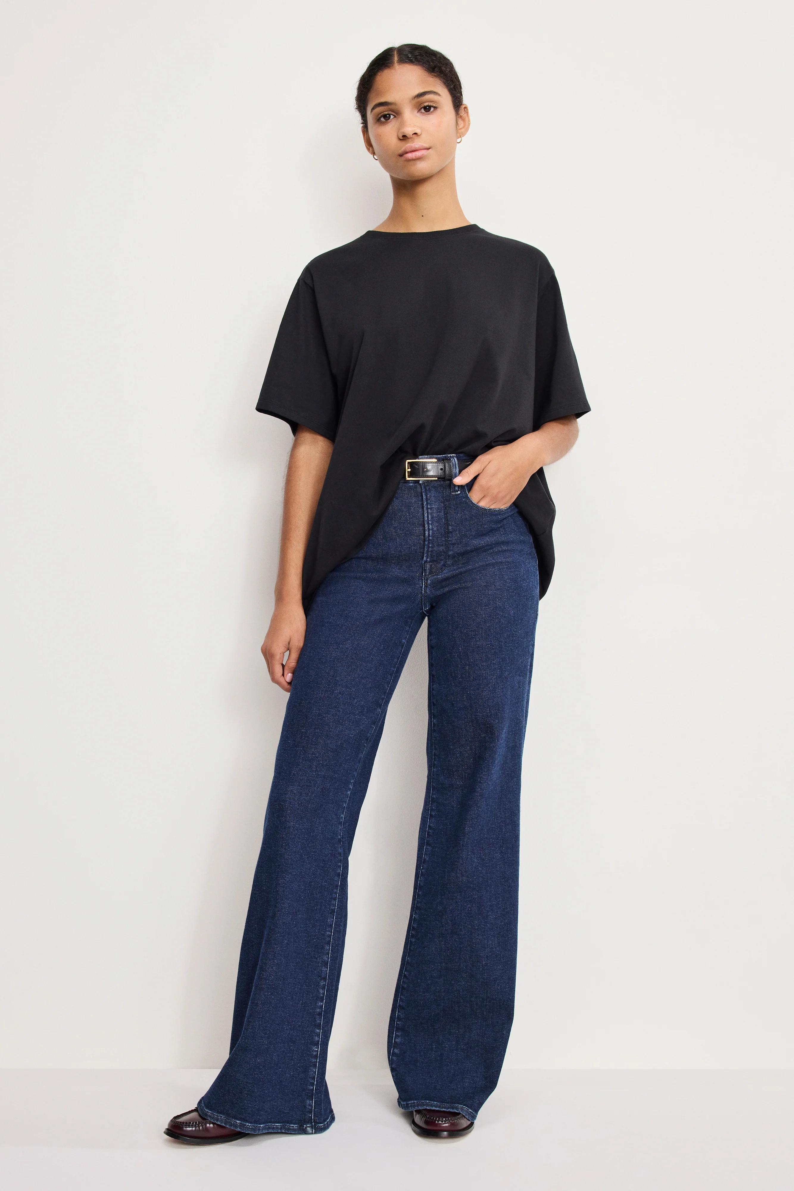 GOOD WAIST PALAZZO JEANS | INDIGO985 - GOOD AMERICAN | Good American
