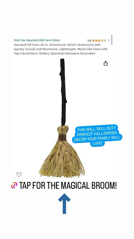 Magical Broom!! Best Halloween Find Ever! 

#LTKfamily #LTKSeasonal #LTKFind
