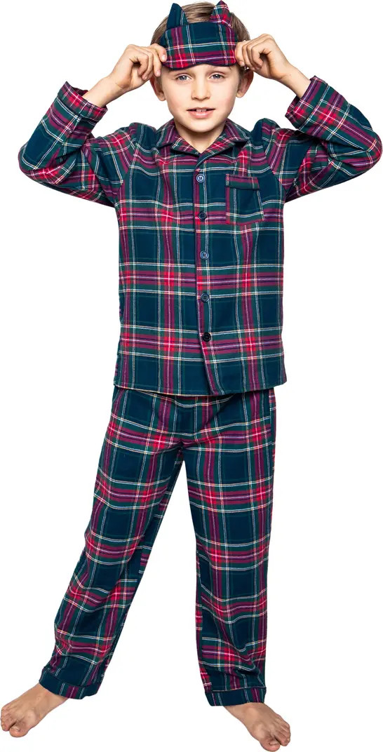 Kids' Windsor Tartan Plaid Two-Piece Pajamas | Nordstrom