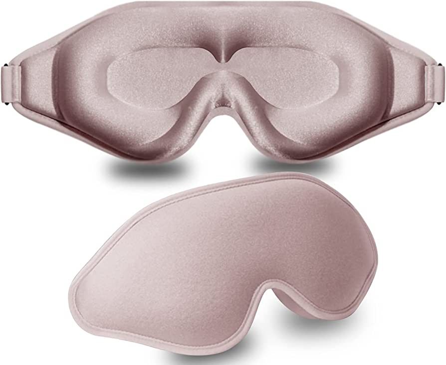Sleep Mask, 3D Deep Contoured Eye Covers for Sleeping, 99% Block Out Light Eye Mask, Zero Eye Pre... | Amazon (US)