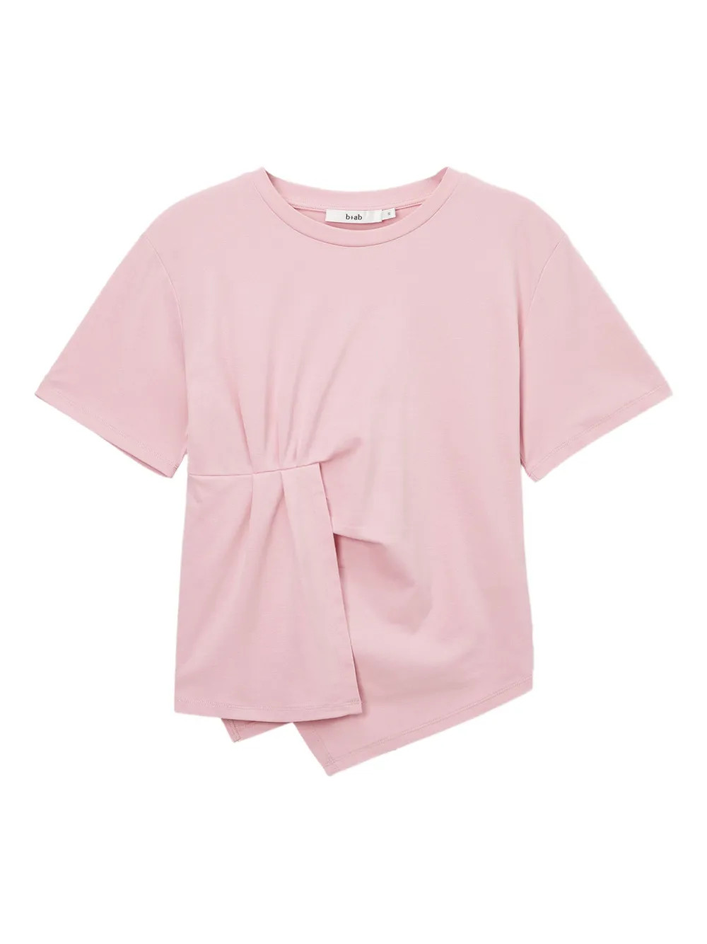 b+ab Asymmetric knot-detail T-shirt | Pink | FARFETCH | Farfetch Global