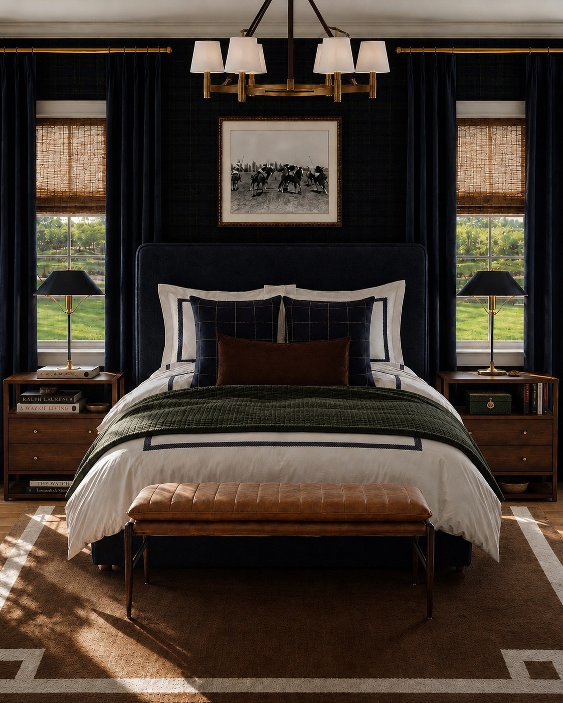 Ralph lauren inspired bedroom layered in ultra cozy bedding and rich accents

#LTKHome #LTKSaleAlert