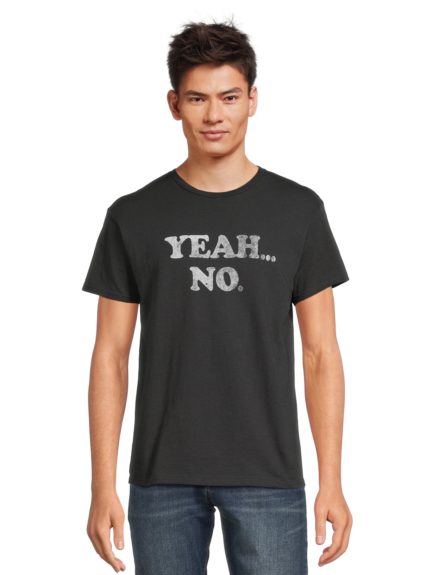 Humor Men's & Big Men's Yeah No Graphic T-Shirt, Sizes S-3XL | Walmart (US)