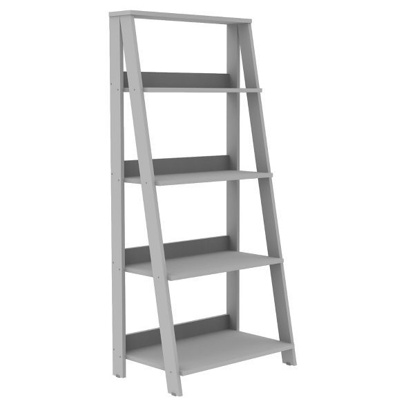 55" Modern 4 Shelf Ladder Bookshelf - Saracina Home | Target
