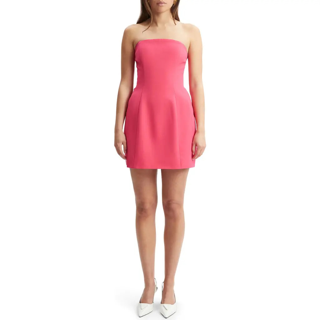 Bardot Karoline Strapless Minidress in Hot Pink at Nordstrom, Size 8 | Nordstrom