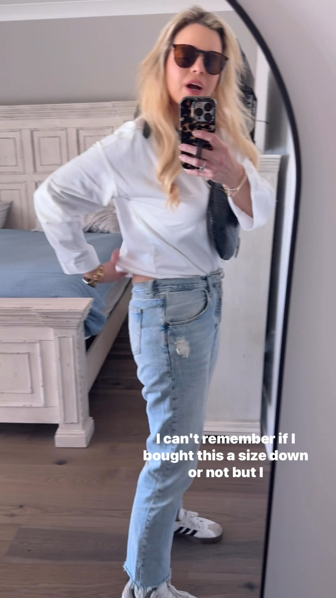 I did size down in the tee 

#LTKStyleTip #LTKWorkwear #LTKShoeCrush