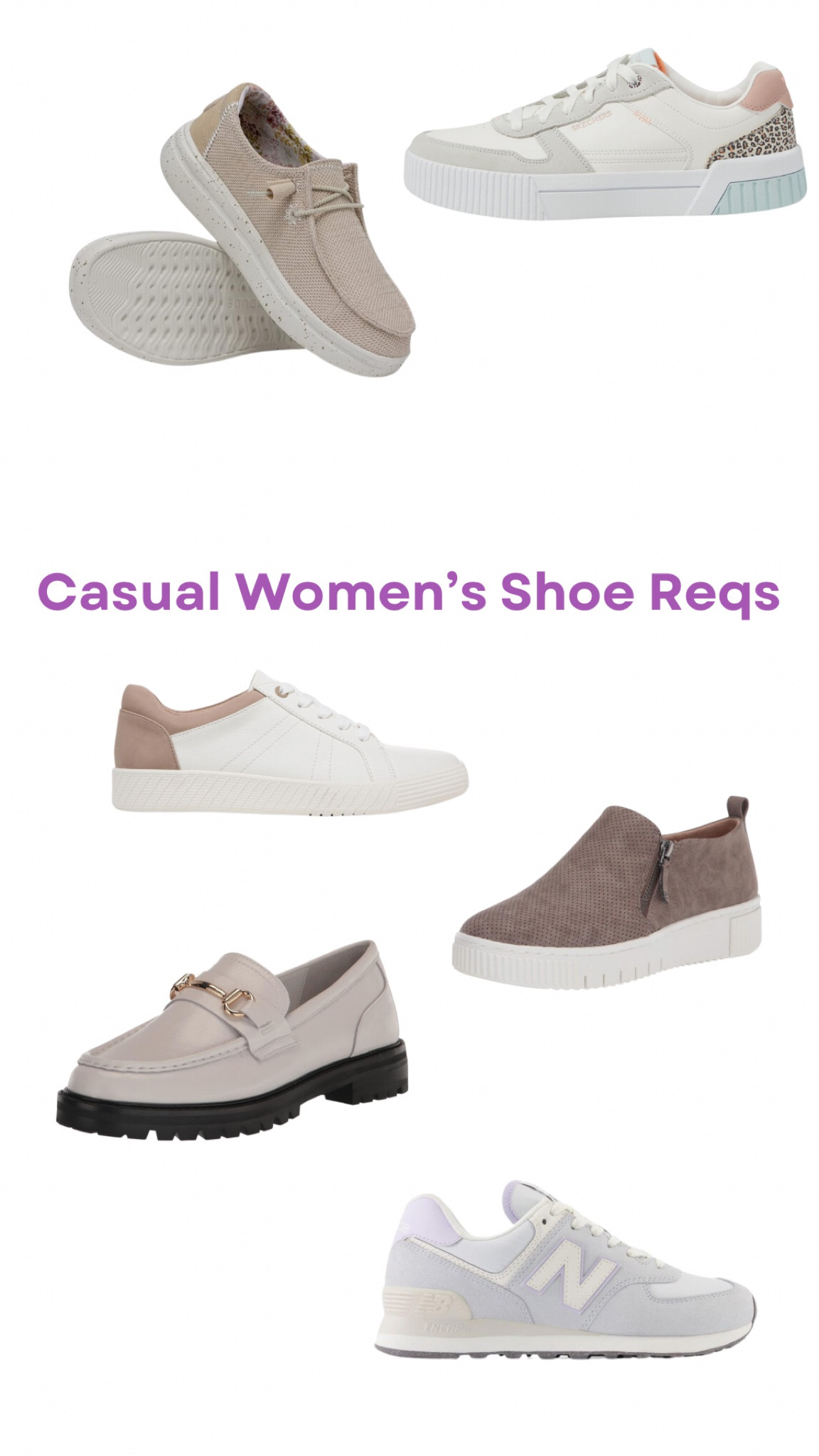 Comfort + cute is IN for 2024! This year we are still wearing court sneakers and white sneakers, New Balance is IN, loafers and mules for work wear, elevated slip ons to wear with jeans and a sweater are IN. I’ve rounded up some of my favorites that you can get on Amazon! 

New Balance / SOUL Naturalizer / Skechers / Court sneakers / White sneakers / Slip ons / comfort shoes 

#LTKshoecrush