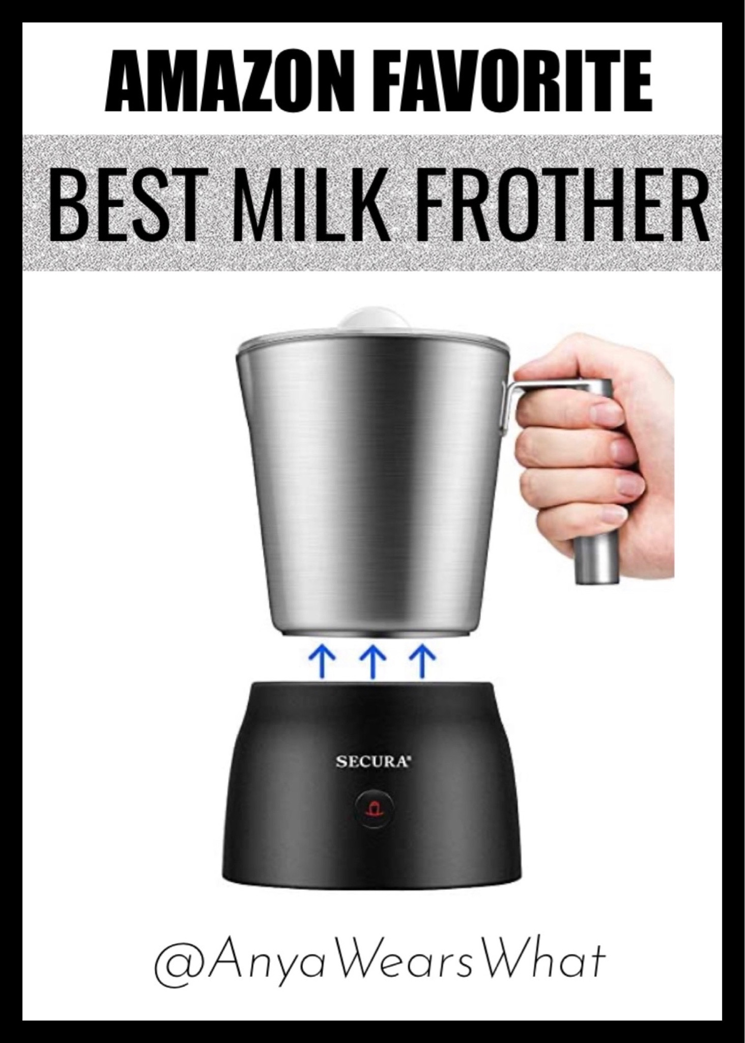 YISSVIC Milk Frother Electric Milk Steamer Automatic Hot or Cold