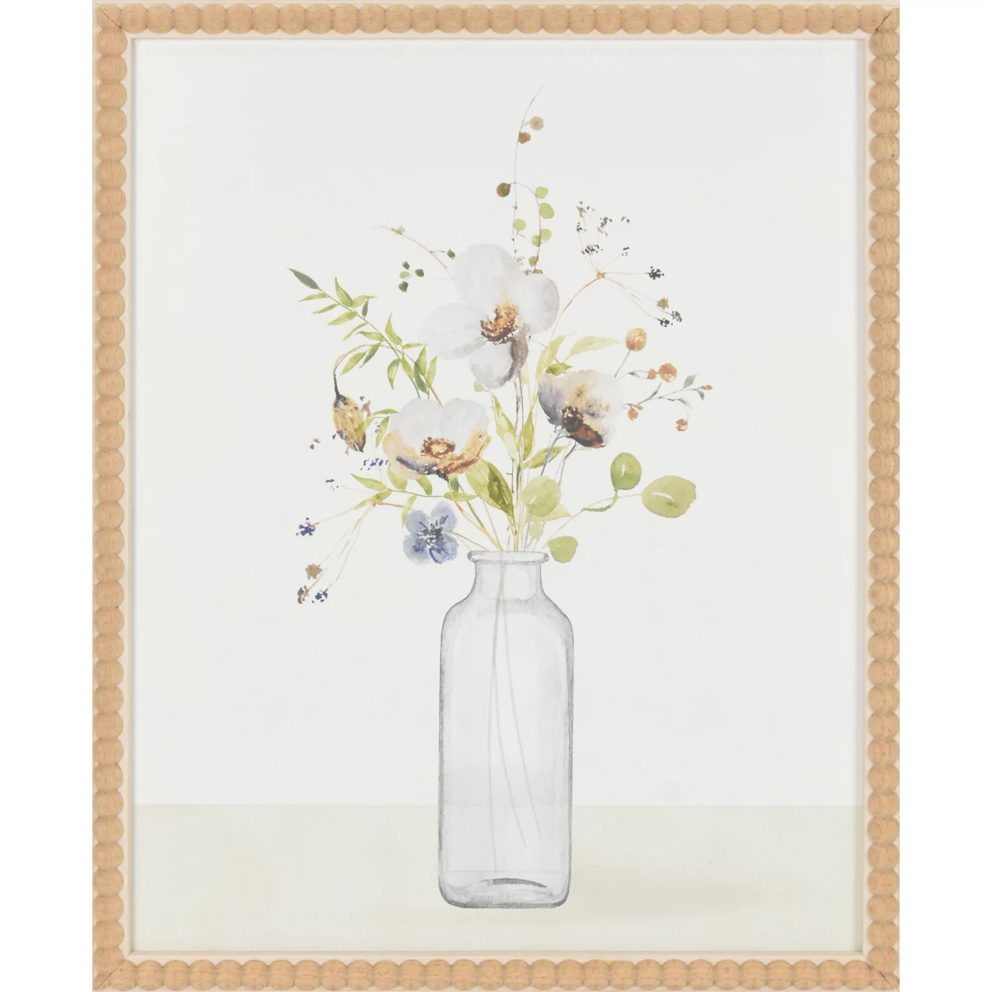 Crystal Art Gallery Beautiful Wildflower in Vase Art, 13x16 | Walmart (US)