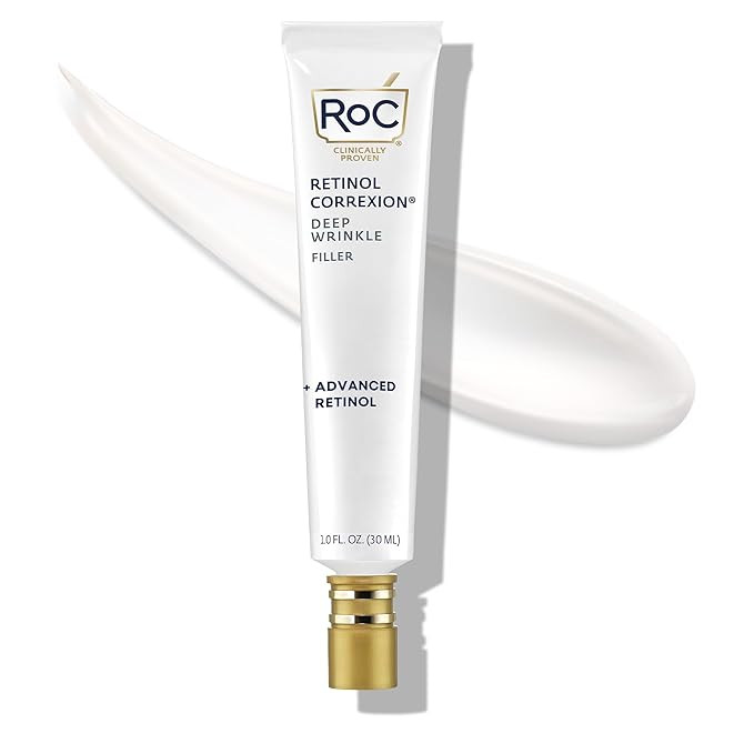 RoC Retinol Correxion Wrinkle Filler for Deep Wrinkles with Hyaluronic Acid & Retinol, Skin Care ... | Amazon (US)